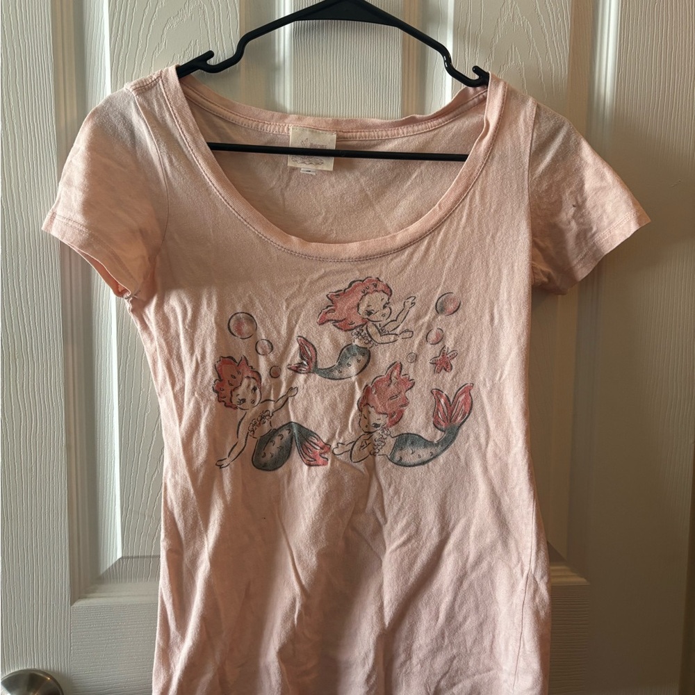 Mischief made me brand Pink Mermaid Graphic Women's Top